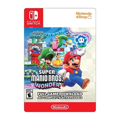 Nintendo Switch Super Mario Bros. Wonder 79.99 (Code Numérique)