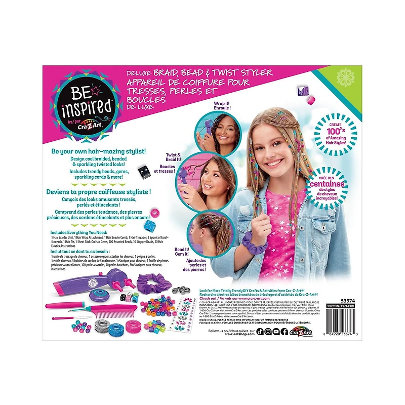 Be Inspired Concepteurde Tresses, Perles et Boucles De Luxe, 8+. Un cadeau idéal pour toutes les occasions.