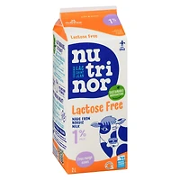2L lactose free milk 1% Nutrinor, Made with Nordic milk