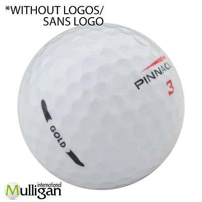 Mulligan - 48 Pinnacle Gold 5A Pristine Recycled Used Golf Balls, White