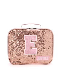 Ensemble sac à dos « E » Kitty rose pailleté Purr-fectly