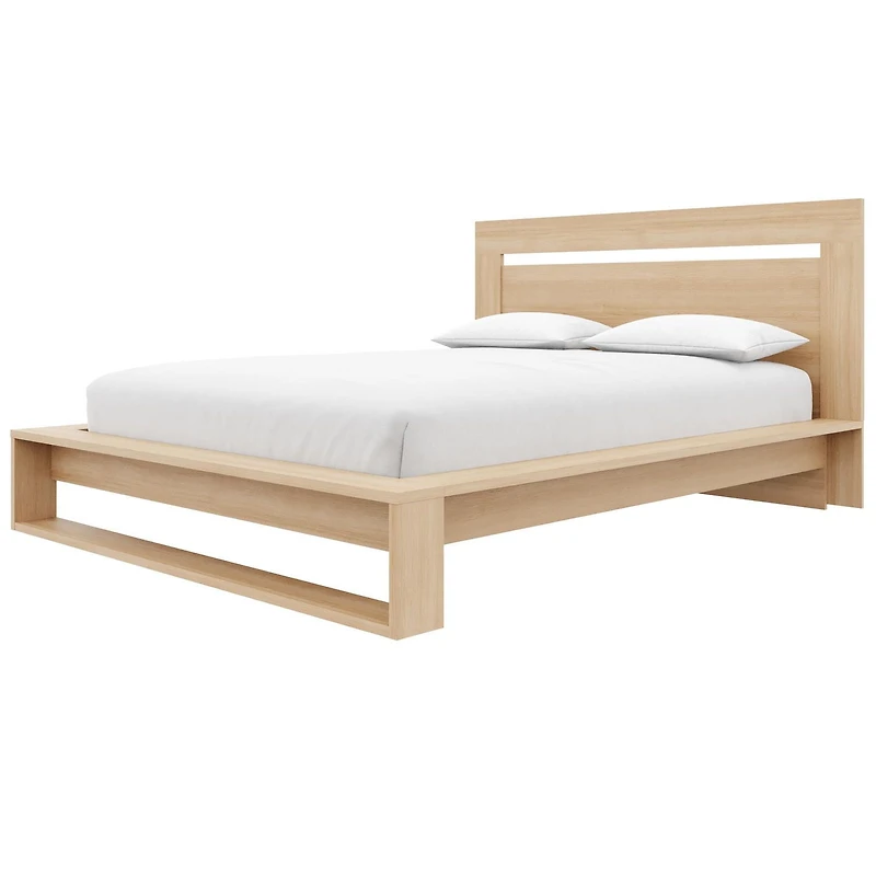 Morgan Queen Size Bedset with Headboard and Slatted Bedframe
