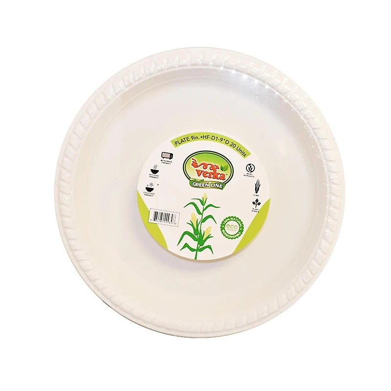Verka vert ligne plaque 9 pouces Plaque 9 pouces