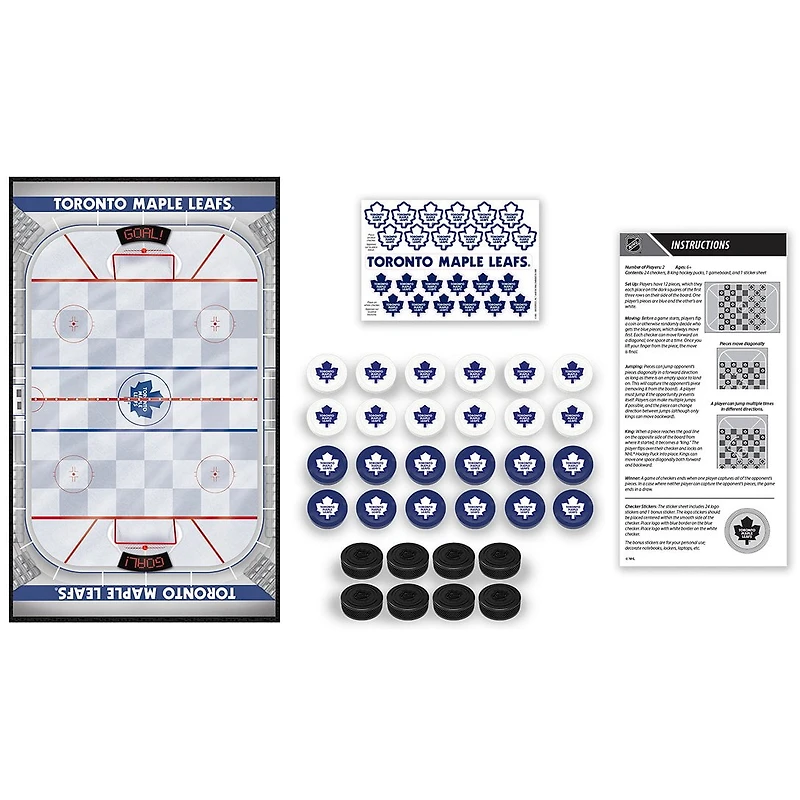Jeu de dames à collectionner Maple Leafs de Toronto de la LNH