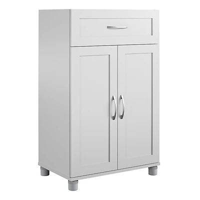 Systembuild Evolution Lory Framed 2 Door/1 Drawer Base Cabinet, White