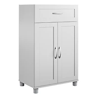 Systembuild Evolution Lory Framed 2 Door/1 Drawer Base Cabinet, White