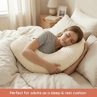 Coussin d’allaitement Boomerang Jolly Jumper | Coussin ergonomique de maternité et d’allaitement pour la grossesse, l’allaitement et le soutien | Housse amovible et lavable