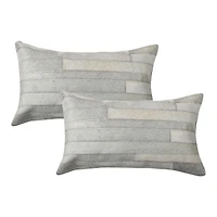 TORINO MADRID COWHIDE PILLOW 12"X20" 2-PACK