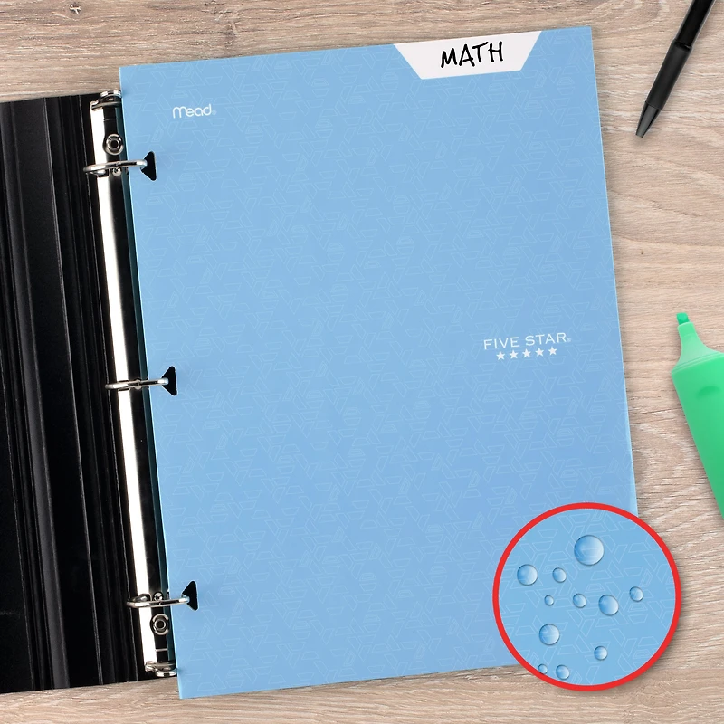 Porte-document à 4 pochettes Five Star bleu