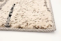 ECARPET Forester Dark Grey, Ivory Rug 5'2" x 8'0"
