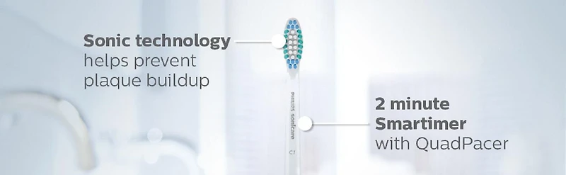 Philips Sonicare DailyClean 1100 Simply Clean Brosse à Dents Électrique Rechargeable, HX3411