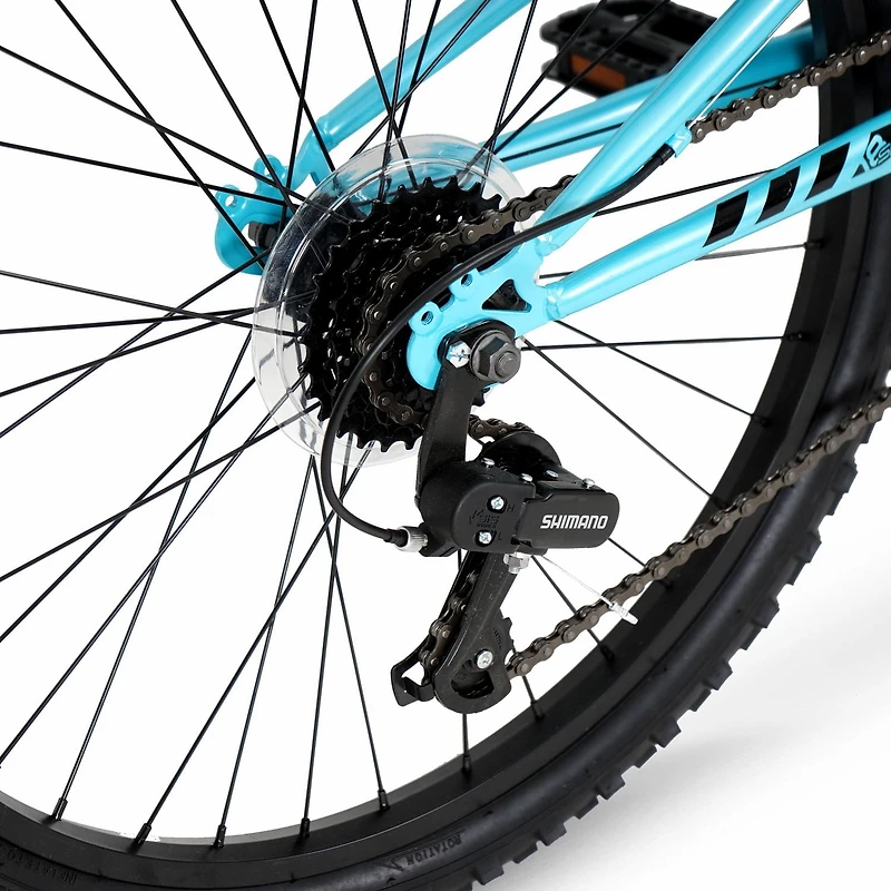 Hyper Bicycles 24" Girl's Swift Mountain Bike for Kids, Blue, 24IN HYPER SWIFT