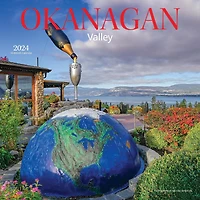 Wyman Publishing Okanagan Valley 2024 12x24 Inch Square Wall Calendar, 9781525611599