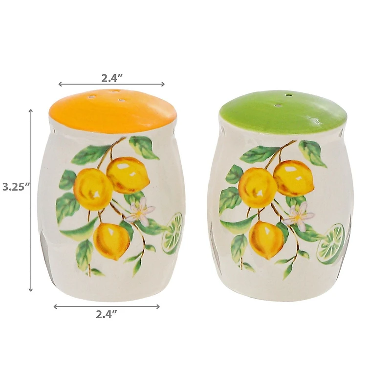 IH Casa Decor Ceramic Lemon Salt & Pepper Shaker Set