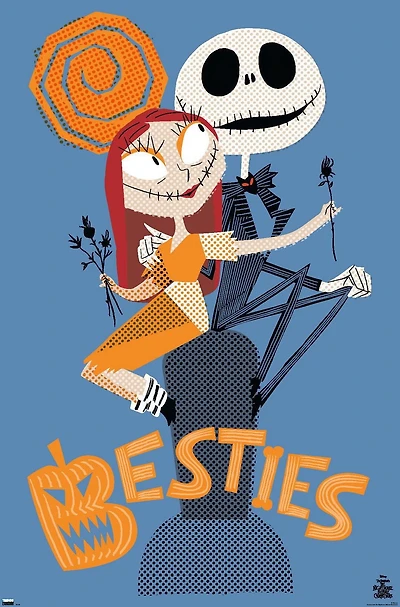 Disney Tim Burton's The Nightmare Before Christmas - Besties Wall Poster, 22.375" x 34"