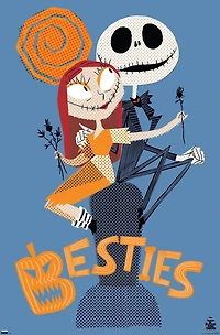 Disney Tim Burton's The Nightmare Before Christmas - Besties Wall Poster, 22.375" x 34"