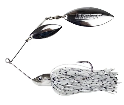 Lunkerhunt - Impact Ignite - Willow Leaf Spinnerbait - Salt and Pepper - 1/2 oz Impact Ignite - Spinnerbait à feuilles de saule