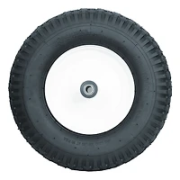 Wheelbarrow Tire Assembly, 4.10/3.50-4, 4PR Stud Tire and Wheel