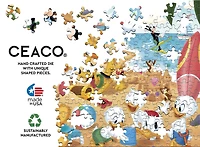 Ceaco - Disney - Mickey & Minnie à la plage - Puzzle surdimensionné de 300 pièces