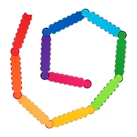 Jeu d’équilibre Battat Rainbow Ridge avec poutres — Ensemble d’activités comprenant 10 pièces en plastique, jouet pour tout-petits et enfants d’âge préscolaire. Poutre d'équilibre Rainbow Ridge