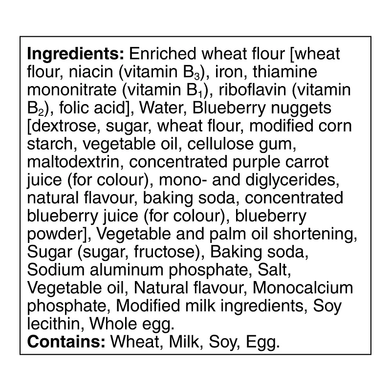 EGGO Blueberry Flavour Waffles, 280g (8 waffles), 280g, 8 waffles