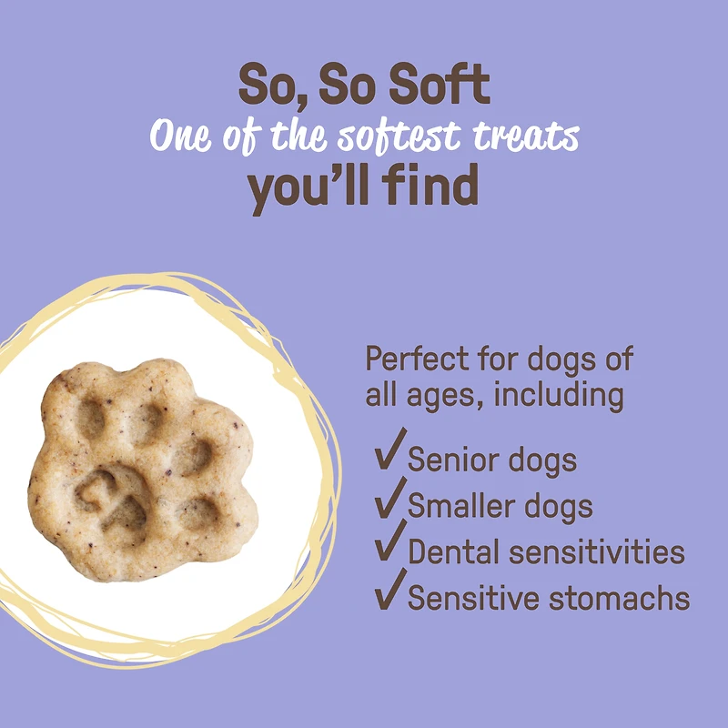 COOKIE PAL Blueberry & Pumpkin Soft Baked Bites Human Grade and Organic Dog Treats 250g