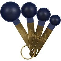 Ensemble d'ustensiles de mesure et de mélange bleu marin et or Wilton, 10 pièces