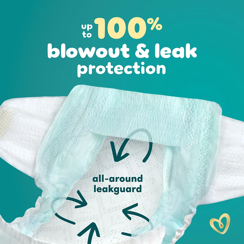 Couches Pampers Swaddlers, absorbantes, gardent bébé au sec et confortable, couche jetable pour bébé sans danger pour la peau, taille 6 (10,4 à [23 à 44 lb])