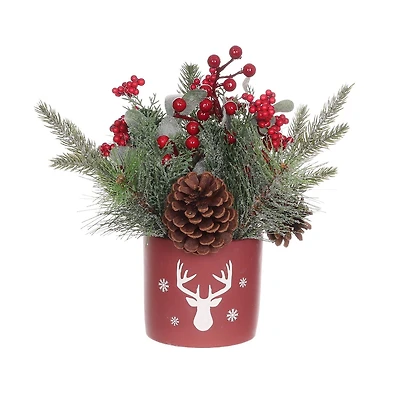 Temps de vacances Mini Arbre en pot de Noël de 30cm