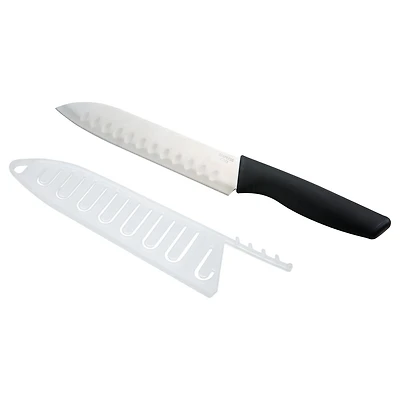 Couteau de cuisine Santoku en acier inoxydable de 7 po de Mainstays