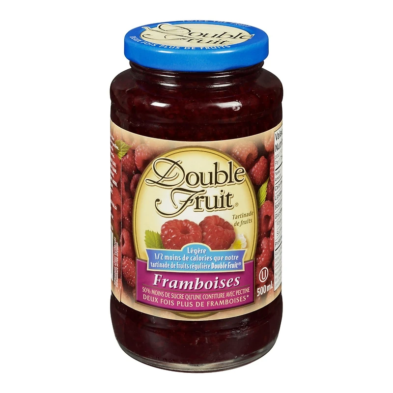 Double Fruit Légère tartinade de framboises 500mL