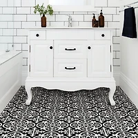 FloorPops Gothic Peel and Stick Floor Tiles Set of 20