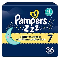 Couches Pampers Swaddlers Overnight, format Super S3 à S7 Tailles 3-7, 66-36 couches