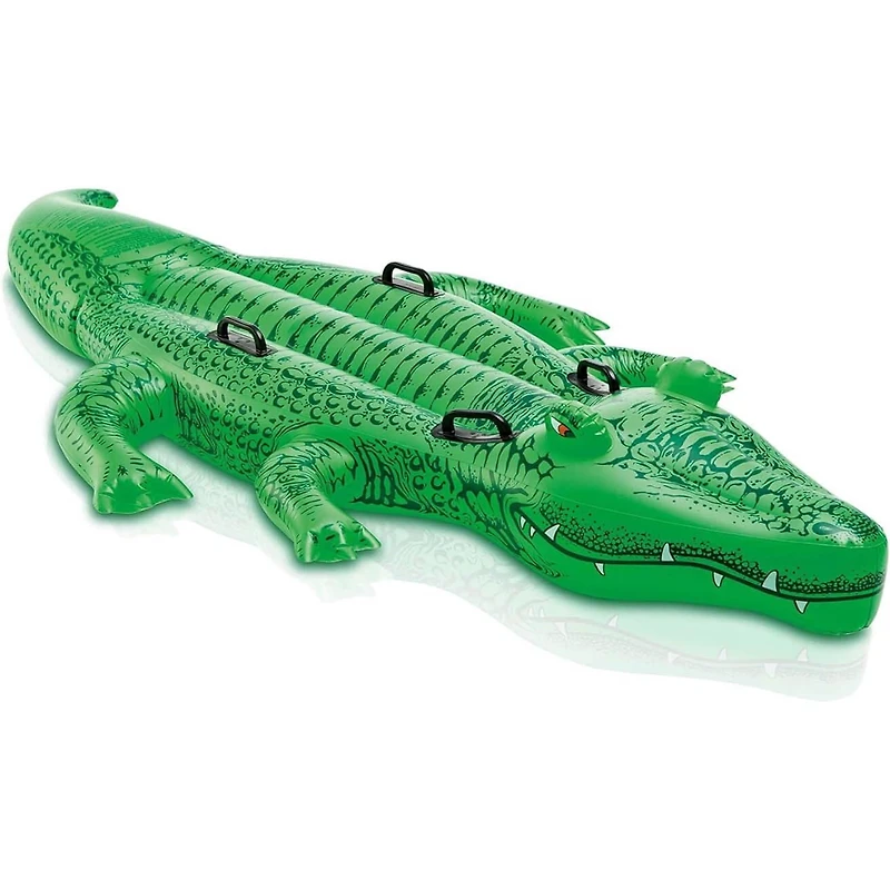 Intex Giant Gator Ride-On for Kids, Age 3+, Inflatable Pool Float, 45” x 80”