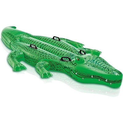 Intex Géant Gator Ride-On pour Enfants, À partir de 3 ans, Flotteur de Piscine Gonflable, 45” x 80”