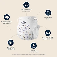 Millie Moon Luxury 360 Diapers, Size 6, 48 Count