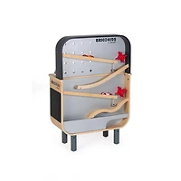 Janod - Brico'Kids - Etabli Reverso - 34 Accessoires en Bois - Jouet de Développement des Compétences Motrices - Apprentissage Précoce - Créatif et Imaginatif - Pour Tout-Petits - À partir de 3 Ans +