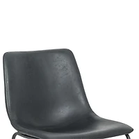 Modern Ani Armless Dining Chairs – Upholstered, Sleek Mid-Century Design, Sturdy Build Set of 2