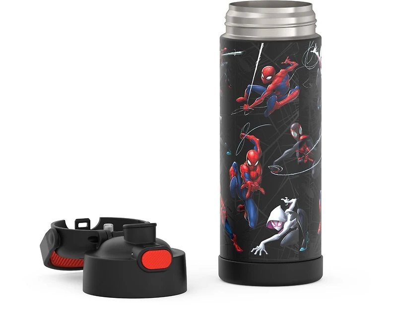 Thermos Kids Bouteille d'eau isolée sous vide en acier inoxydable avec couvercle à bec verseur, 470 ml