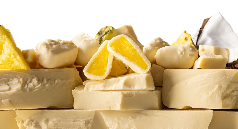 TruFru Pina Colada 6oz Nature's Pineapple Frozen Fresh in White Chocolate & Coconut