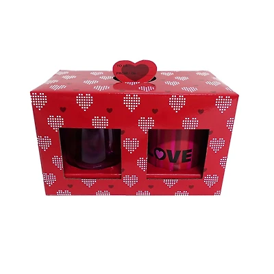 Ensemble de tasses Way To Celebrate Love, 4 pouces