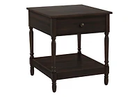 Monarch Specialties Accent Table, 2 Tier, End, Side Table, Square, Nightstand, Bedroom, Lamp, Brown Veneer, Traditional