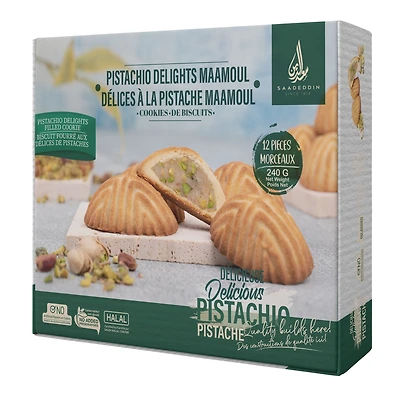 SAADEDDIN Maamoul Aux Delices De Pistaches Biscuits 240g