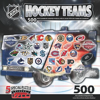 Masterpieces Puzzle Company NHL League Zamboni 500 Piece Shaped Puzzle