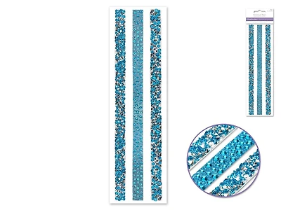 bordures de gemmes en Turquoise x3