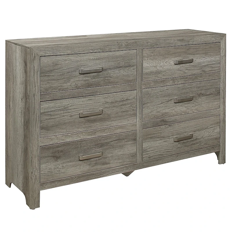 Topline Home Furnishings Weathered Grey Dresser