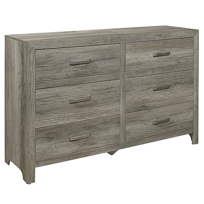 Topline Home Furnishings Weathered Grey Dresser