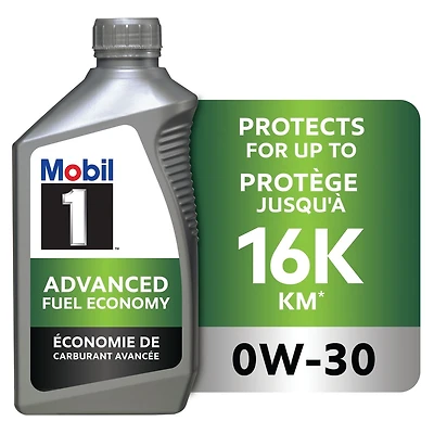 Huile moteur entièrement synthétique Mobil 1™ Économie de carburant avancée 0W-30, 1 L