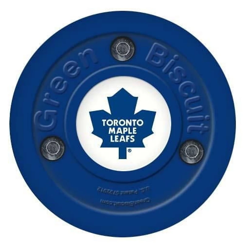 Green Biscuit NHL Team Training Puck - Toronto Maple Leafs