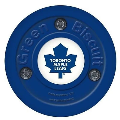 Green Biscuit NHL Team Training Puck - Toronto Maple Leafs
